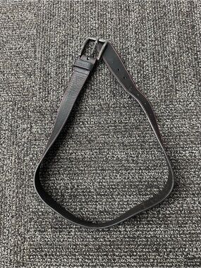 GUESS Men’s Leather Dress Belt Black/Red Stitching